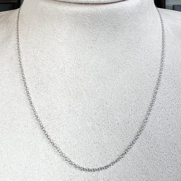 18k Gold Fine Cable Chain - Image 3