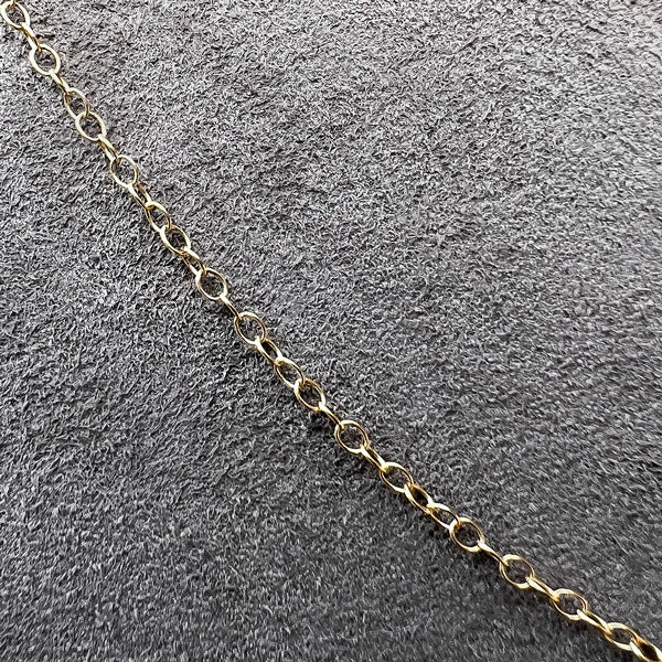 18k Gold Fine Cable Chain - Image 4