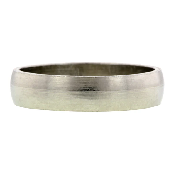 Half Round Wedding Band Ring, 5mm