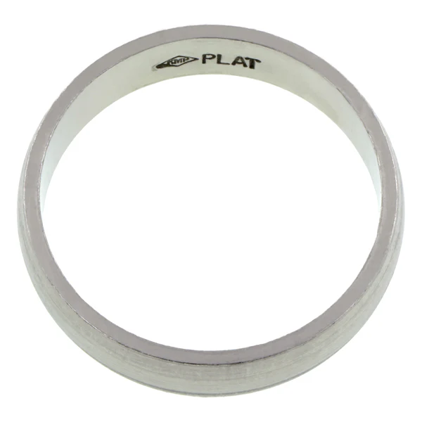 Half Round Wedding Band Ring, 5mm - Image 2