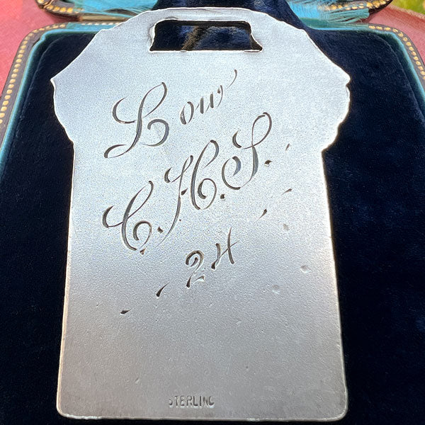 Antique Art Deco Silver Track Hurdle Medal, 1924 - Image 2
