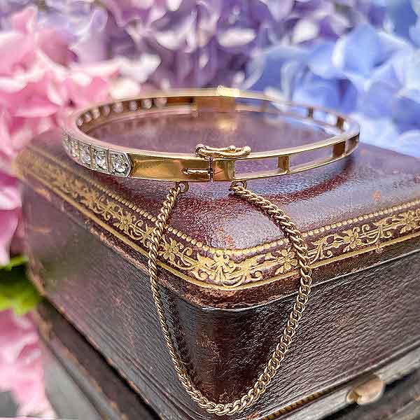 Antique Diamond Bracelet - Image 2