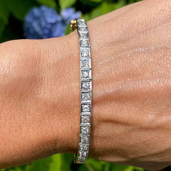 Antique Diamond Bracelet - Image 3