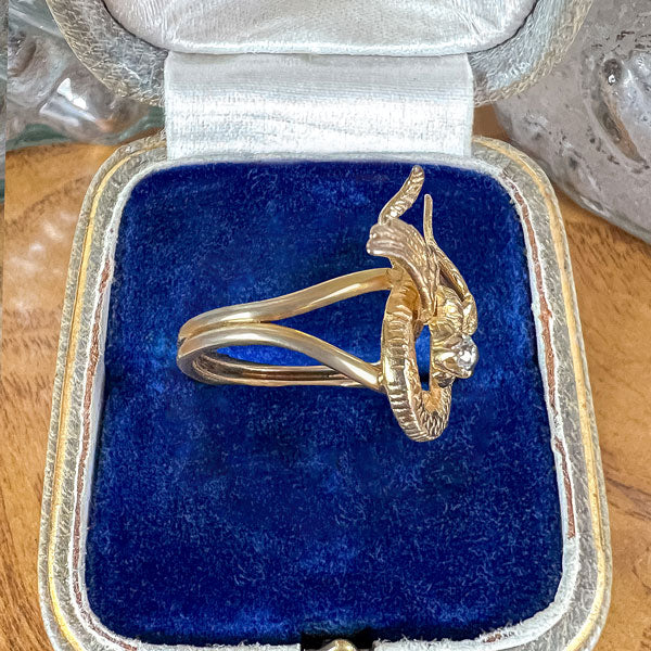 Antique Diamond Dragon Ring - Image 4