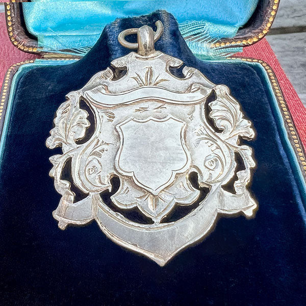 Antique Edwardian Fancy Medallion Fob, 1905