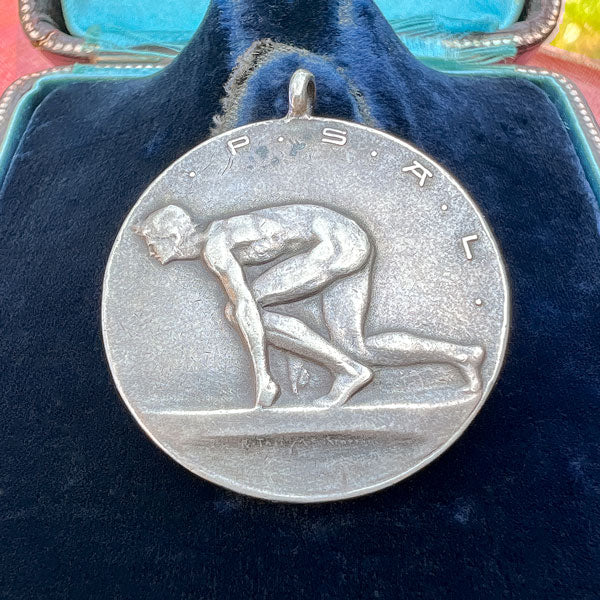 Antique Edwardian PSAL Track Medal, 1907