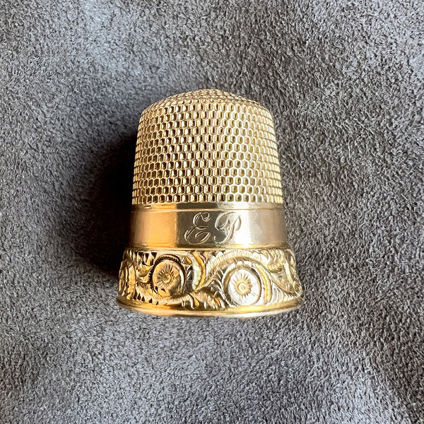 Antique Gold Thimble - Image 3