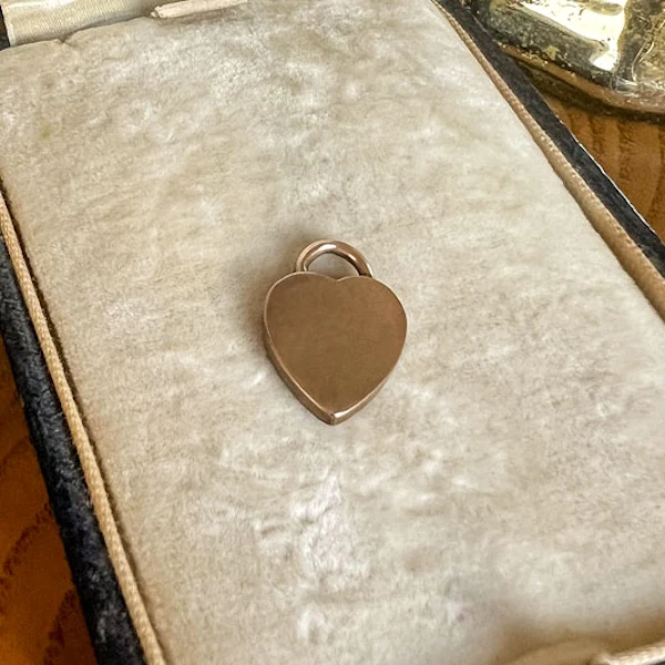 Antique Heart Lock Pendant/Charm - Image 3