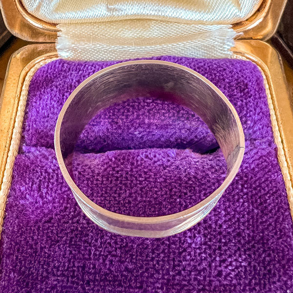 Antique Patterned Wedding Band Ring, Size 6 1/2 - Image 4