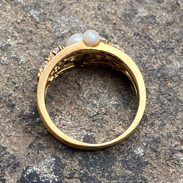 Antique Pearl & Diamond Ring - Image 6
