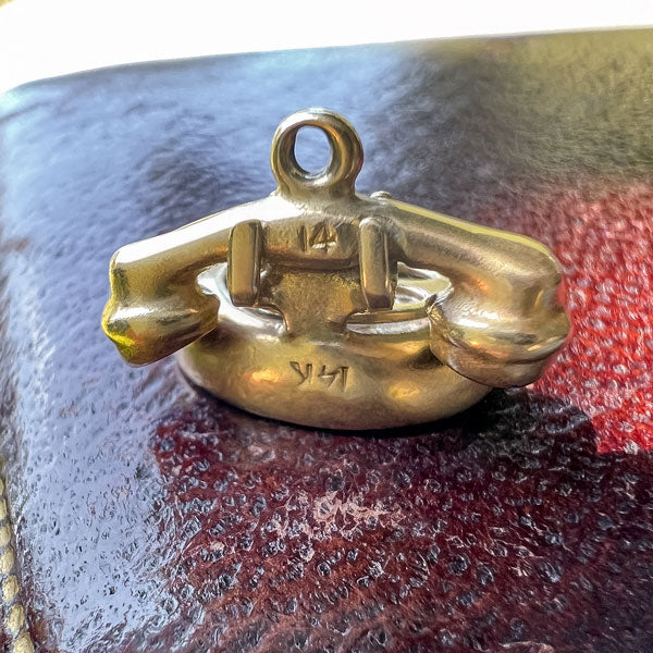 Antique Telephone Charm Pendant - Image 3