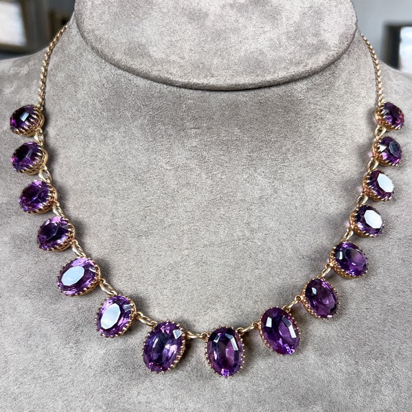 Antique Victorian Amethyst Choker Necklace - Image 2