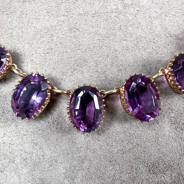 Antique Victorian Amethyst Choker Necklace - Image 3