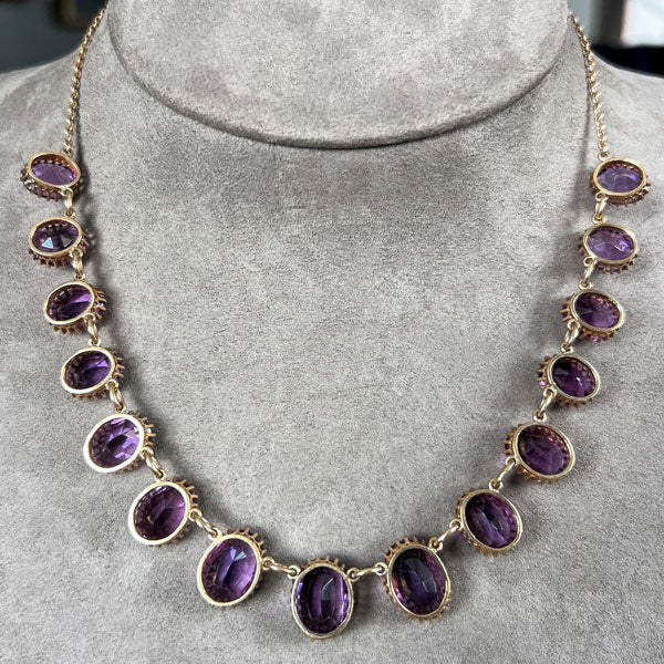 Antique Victorian Amethyst Choker Necklace - Image 4