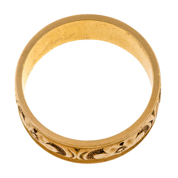 Antique Wedding Band Ring, Size 6 3/4 - Image 3