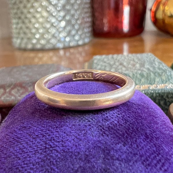 Antique Wedding Band Ring, Size 5 1/2