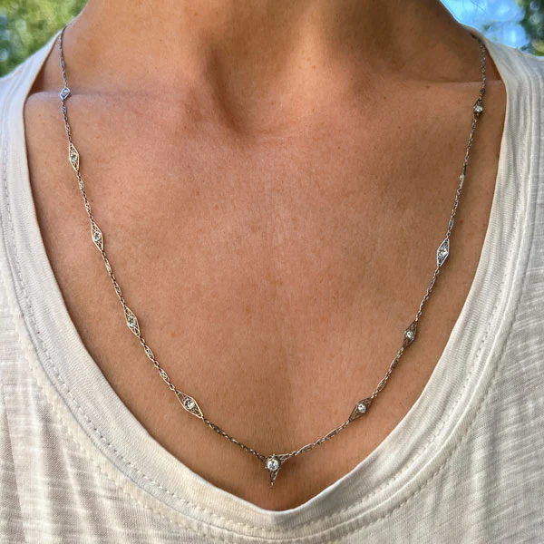 Art Deco Diamond Chain