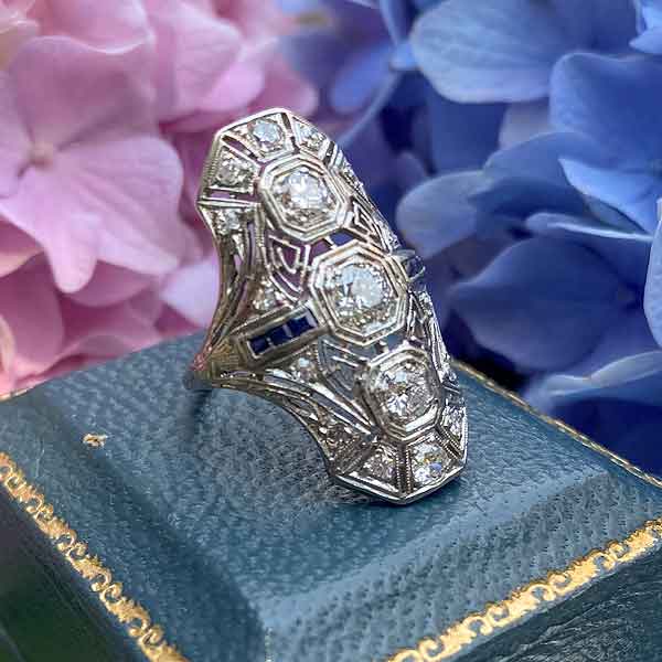 Art Deco Diamond Dinner Ring - Image 2