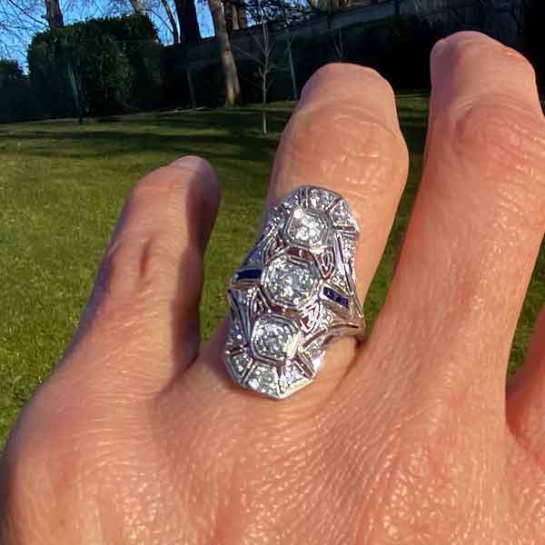 Art Deco Diamond Dinner Ring - Image 3