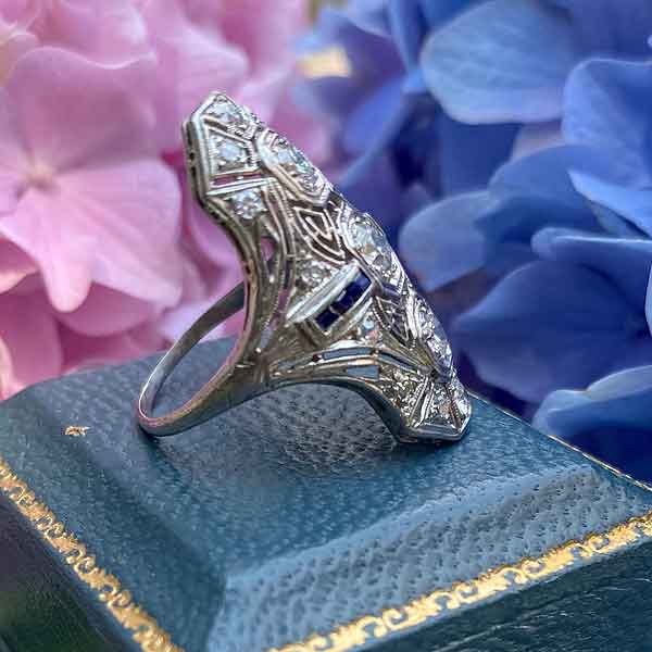 Art Deco Diamond Dinner Ring - Image 4