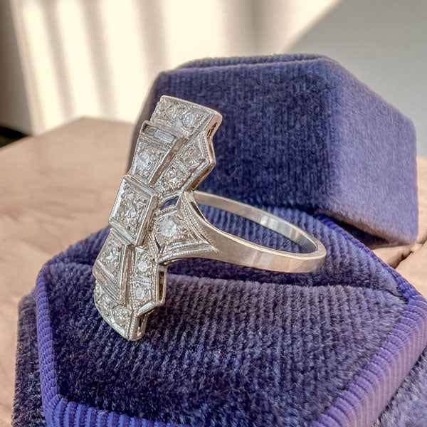 Art Deco Diamond Dinner Ring - Image 2