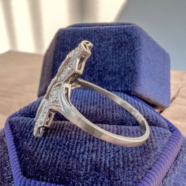 Art Deco Diamond Dinner Ring - Image 3