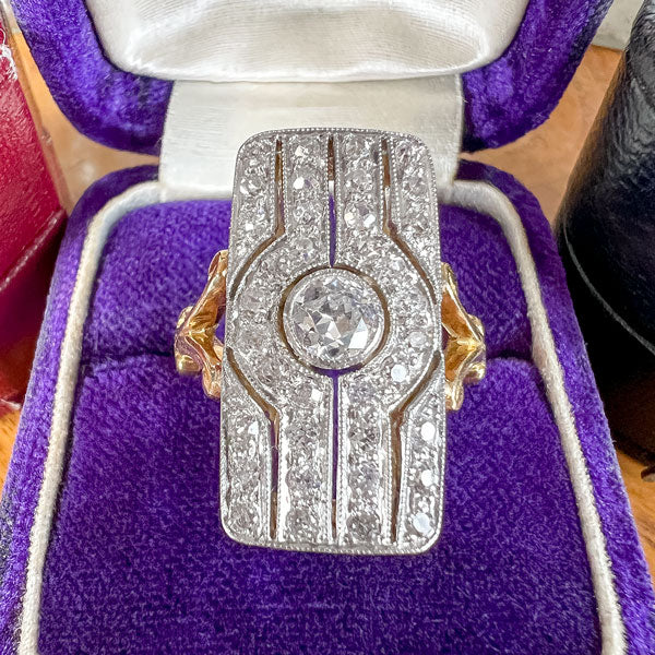 Art Deco Diamond Dinner Ring