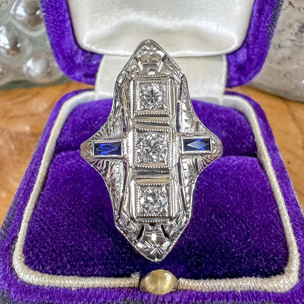 Art Deco Diamond Dinner Ring