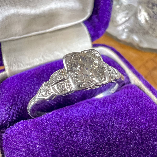 Art Deco Diamond Engagement Ring, 0.45ct. - Image 3