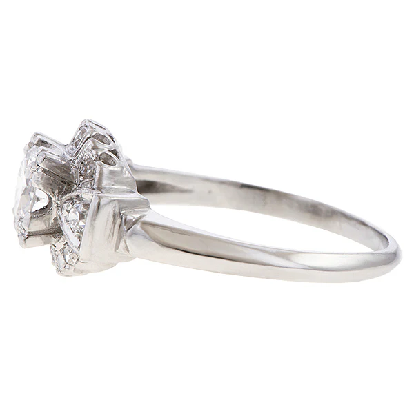 Art Deco Diamond Engagement Ring, RBC 0.51ct. - Image 4