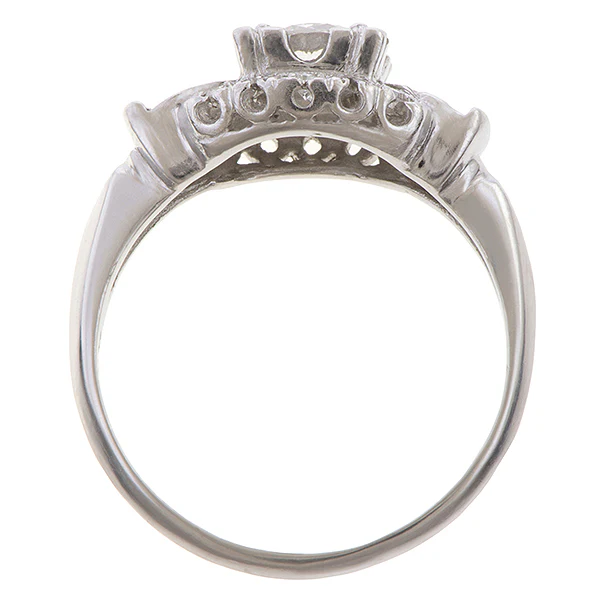 Art Deco Diamond Engagement Ring, RBC 0.51ct. - Image 5