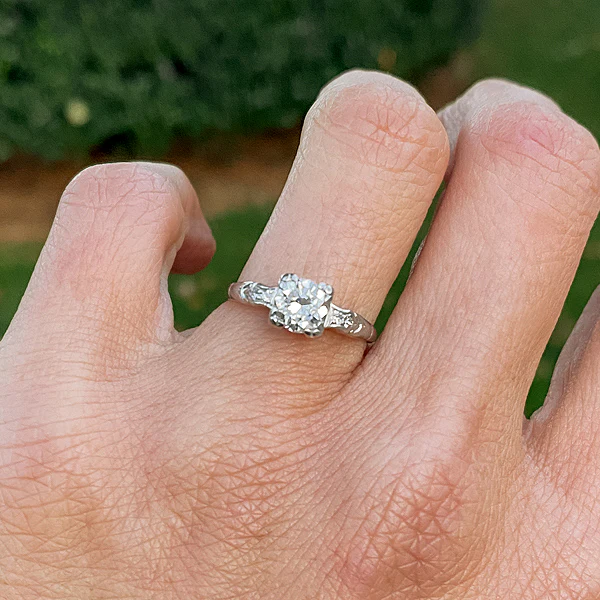 Art Deco Engagement Ring, TRB 0.67ct. - Image 2