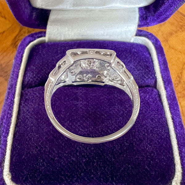 Art Deco Diamond Engagement Ring, Old Euro 0.25ct - Image 5