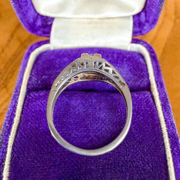 Art Deco Diamond Engagement Ring, RBC 0.25. - Image 4
