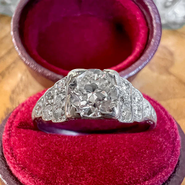 Art Deco Engagement Ring, TRB 0.50ct. - Image 2