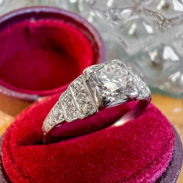 Art Deco Engagement Ring, TRB 0.50ct. - Image 3