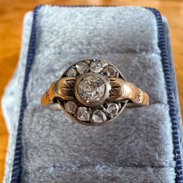 Art Deco Diamond Ring, Old Euro 0.15ct. - Image 2