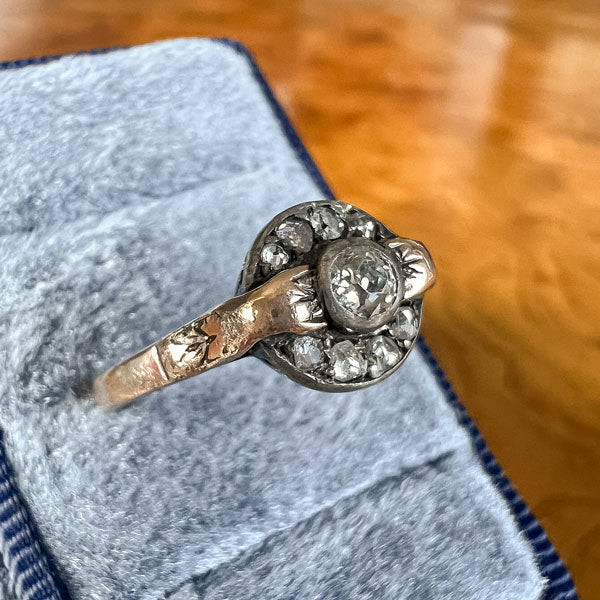 Art Deco Diamond Ring, Old Euro 0.15ct. - Image 3
