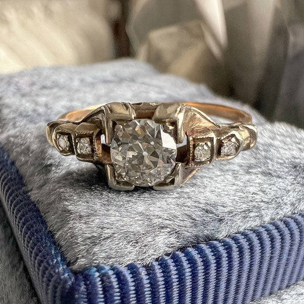 Art Deco Diamond Ring, Old Euro 0.25ct. - Image 2