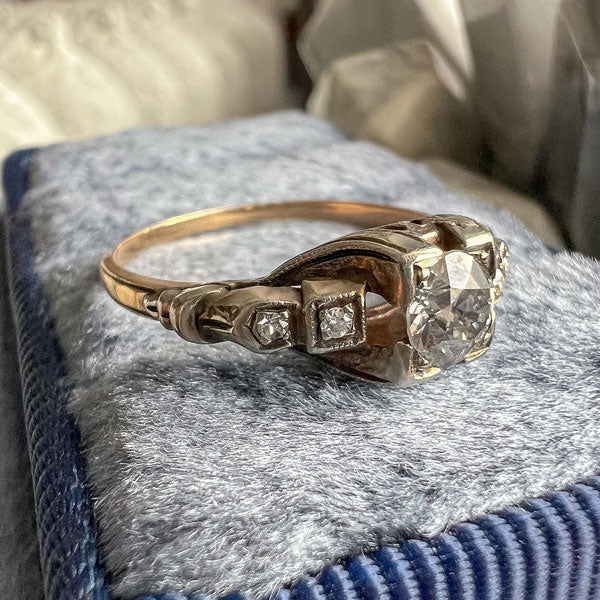 Art Deco Diamond Ring, Old Euro 0.25ct. - Image 3