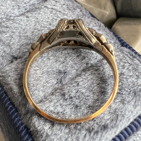 Art Deco Diamond Ring, Old Euro 0.25ct. - Image 4