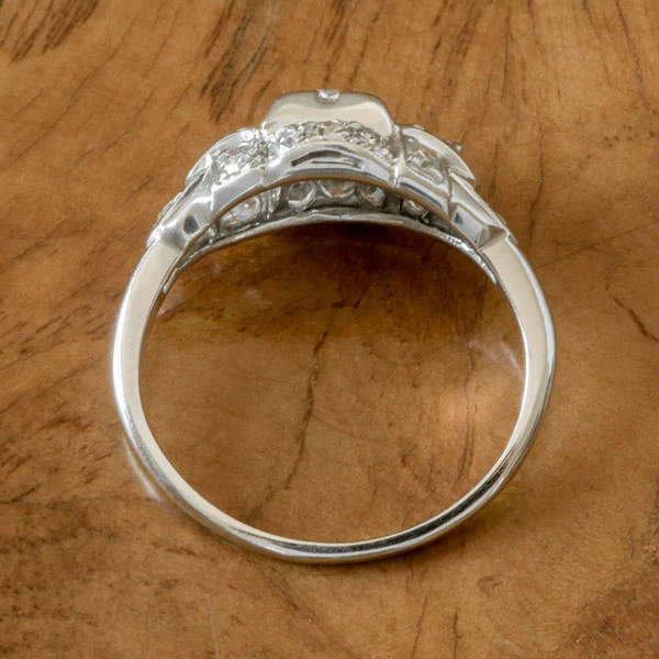 Art Deco Diamond Ring, RBC 0.10ct. - Image 4