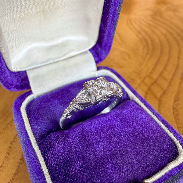 Art Deco Diamond Ring, RBC 0.15ct. - Image 2
