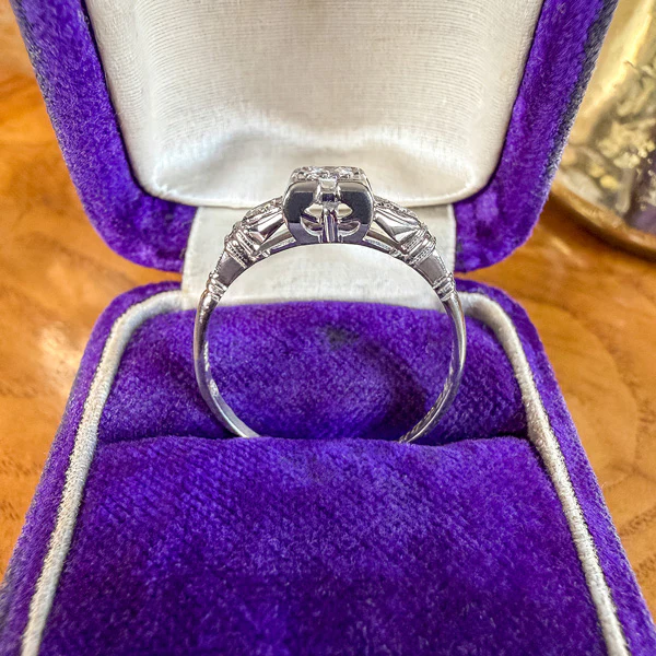 Art Deco Diamond Ring, RBC 0.15ct. - Image 4
