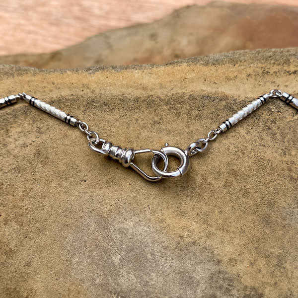 Art Deco Enamel Watch Chain - Image 2