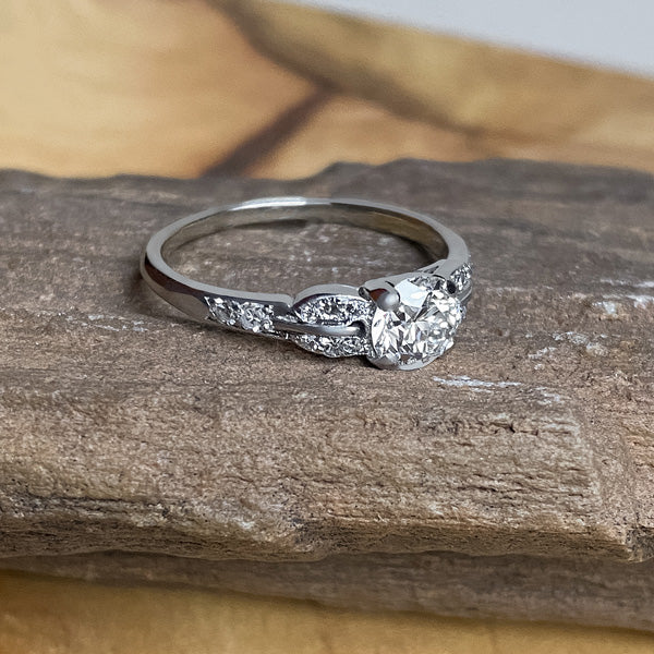 Art Deco Engagement Ring, Circular Brilliant 0.73ct. - Image 3