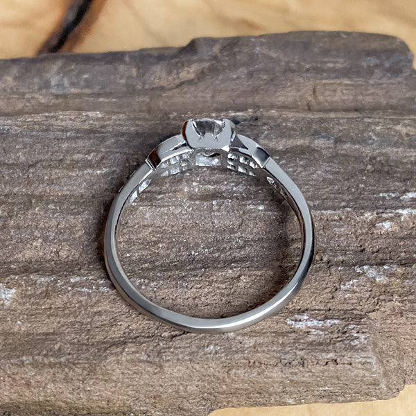 Art Deco Engagement Ring, Circular Brilliant 0.73ct. - Image 6
