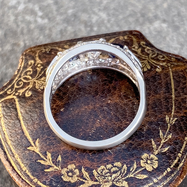 Art Deco Engagement Ring, Emerald Cut 0.40ct. - Image 6