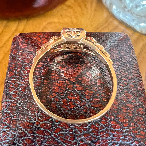 Art Deco Engagement Ring, Old Euro 0.32ct. - Image 4