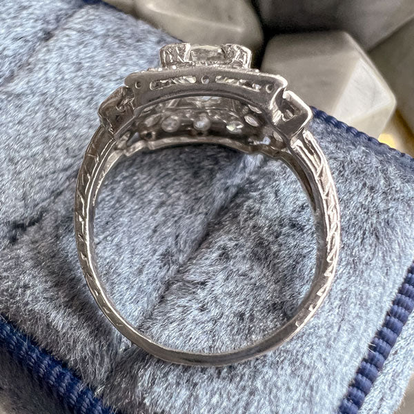 Art Deco Engagement Ring, Old Euro 0.92ct - Image 4